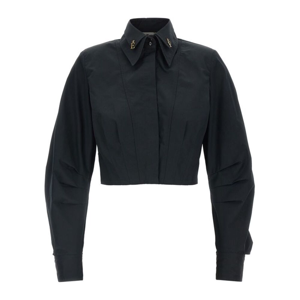 Elisabetta Franchi Black Cotton Women's Blouse